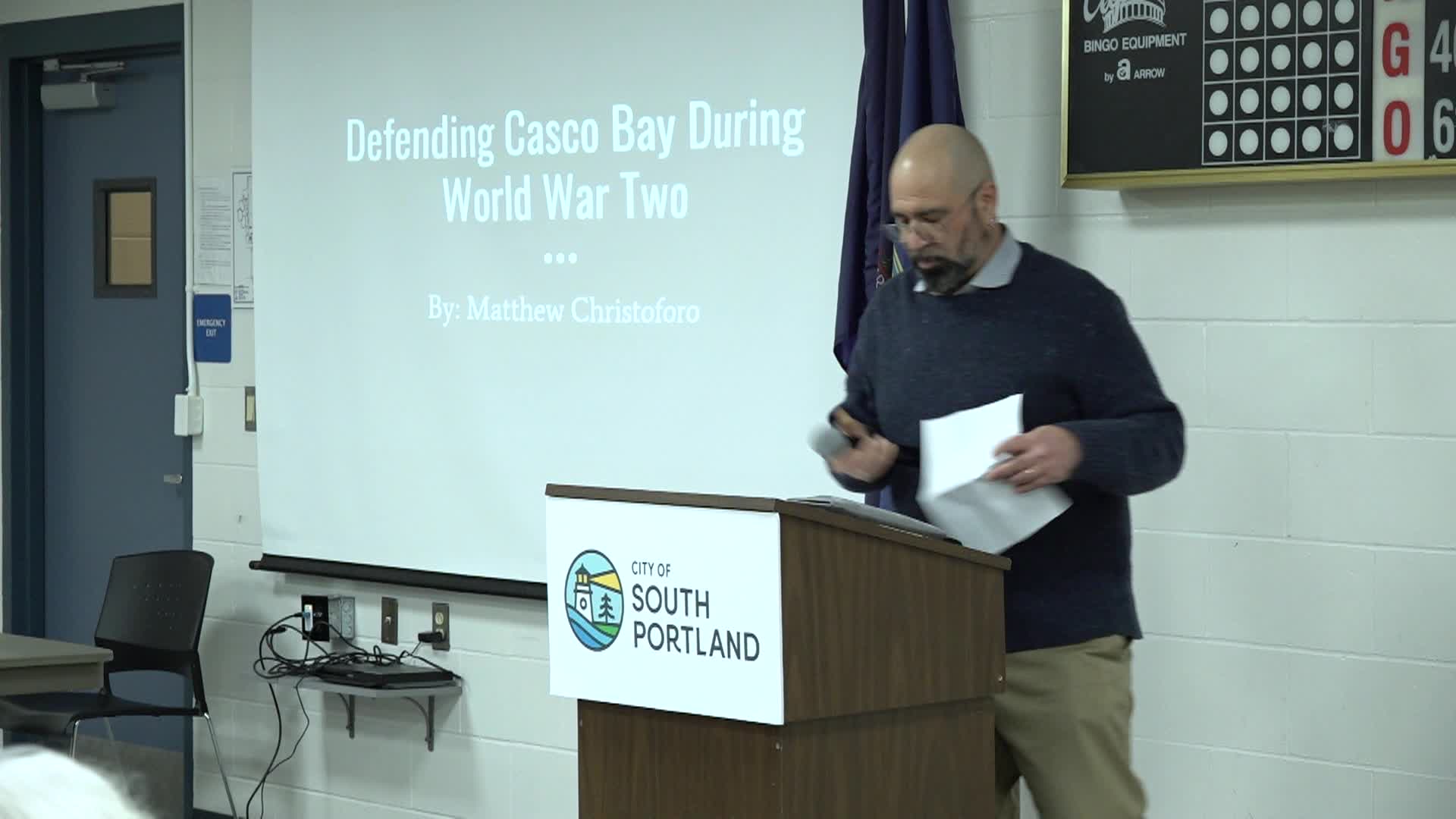 Defending Casco Bay • During WWII