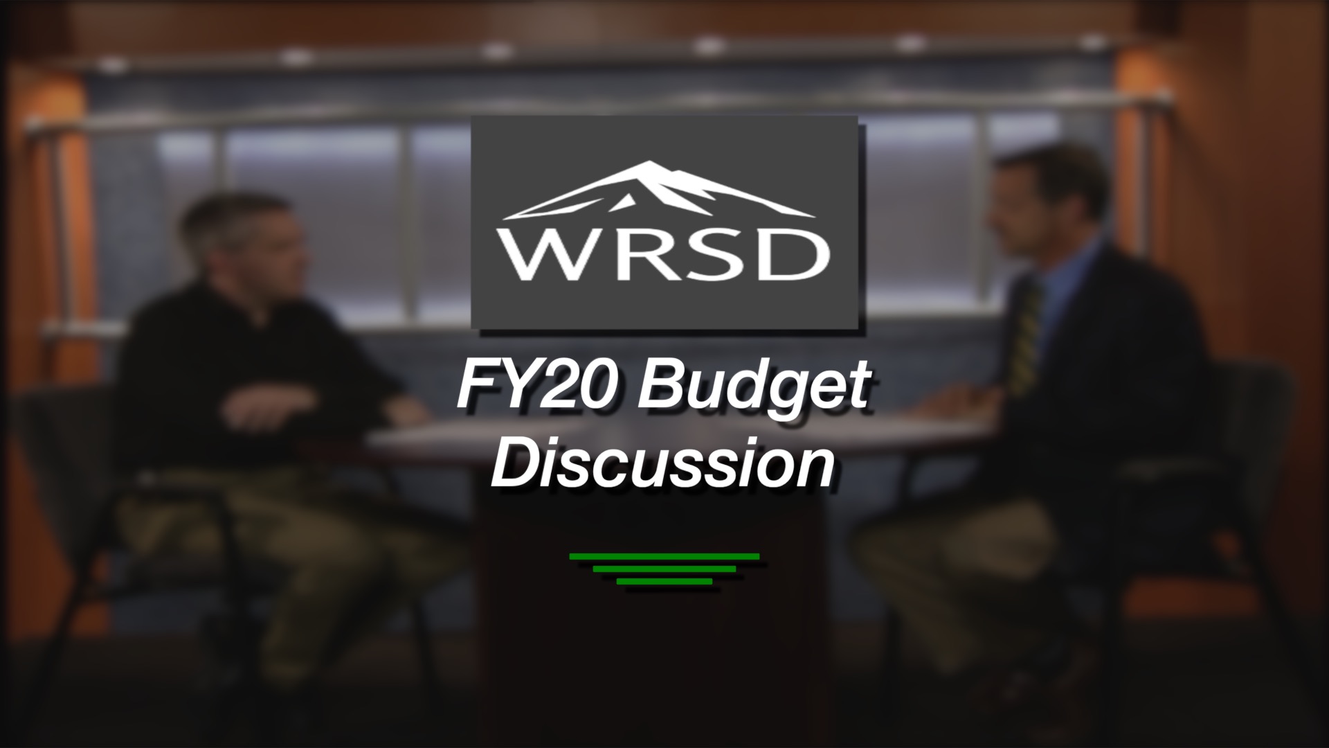 WRSD FY2020 Discussion